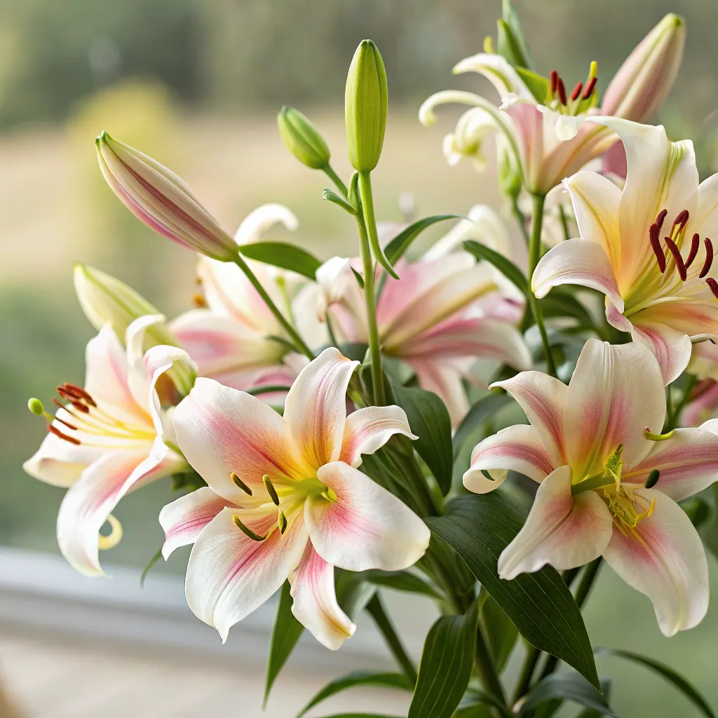 Beautiful bunch of lilies